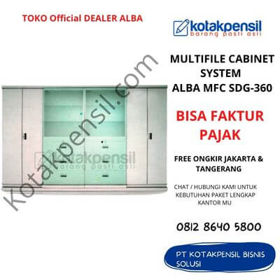 Multifile Cabinet System ALBA MFC SDG-360 (Kaca Sliding)