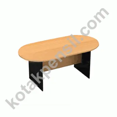 Meja Meeting Oval UNO UCT 1735 Beech/Black